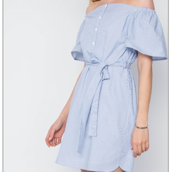 FEW LEFT ❗COLLECTIVE  CONCEPTS Pinstripes Dress - Picture 5 of 6